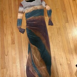 Chic Multicolor Maxi Dress